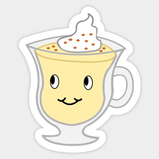 Egg on the Nog Sticker by traditionation